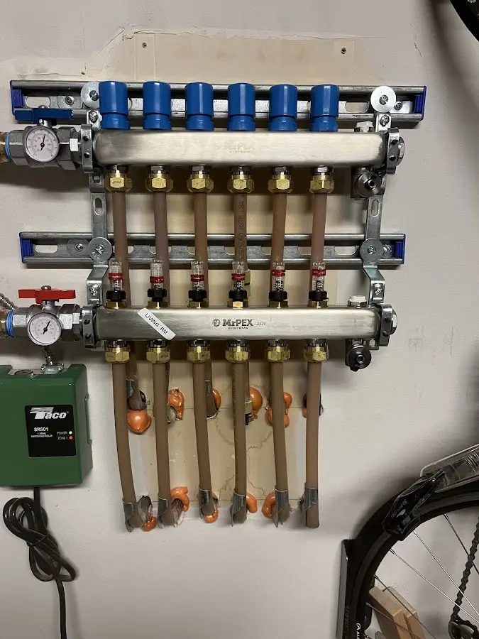 Plumber performing Gas Leak Detection at a residential property in East Rutherford